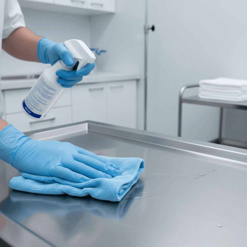 Hygienische Praxisreinigung